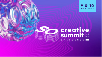 Digital poster image for the SOCreative 2024 Summit.