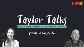 portrait of gelsey and taylor against a black background with white text TAYLOR TALKS.