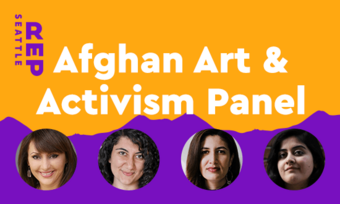 Afghan Art and Activism Panel event poster. 