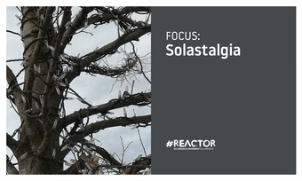 event poster for solastalgia,  Climate Change Discourse in Performing Arts.