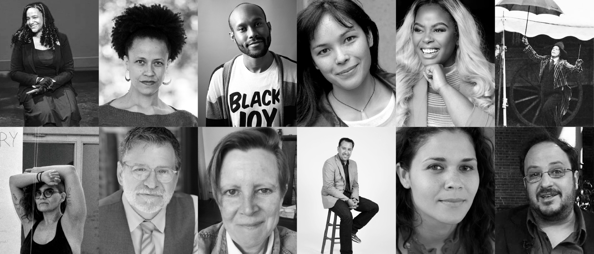 the black and white headshots of the current HowlRound advisory council