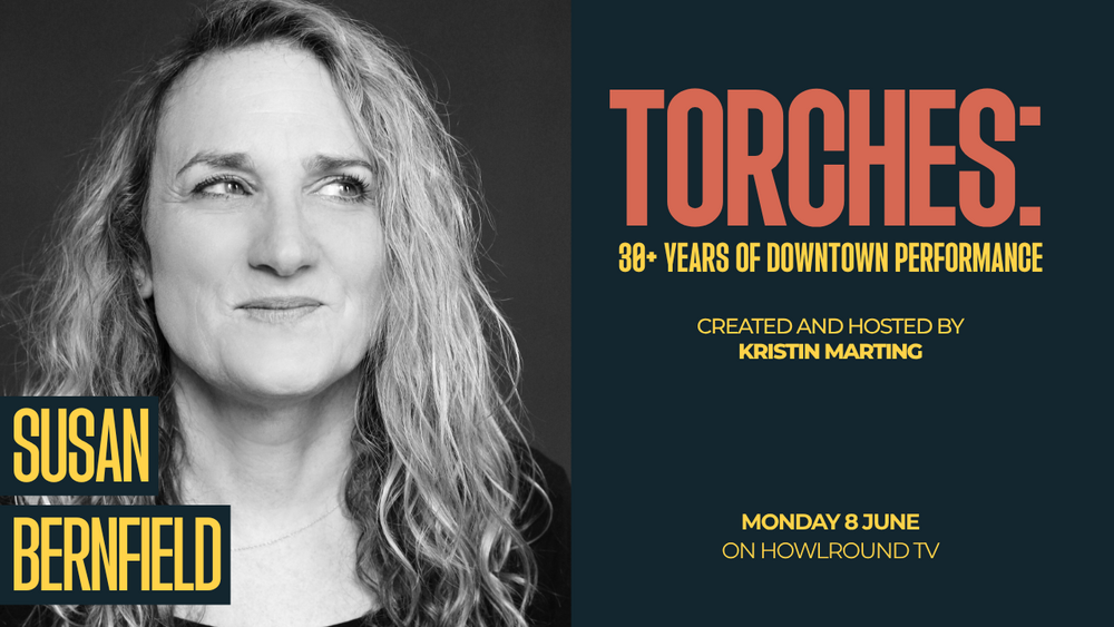 a conversation with susan bernfield event poster.