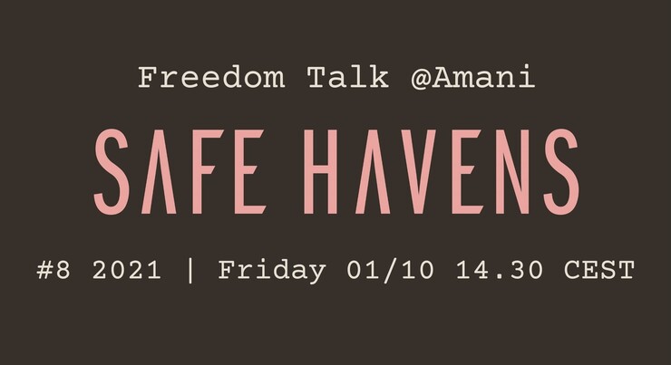 Safe Havens Freedom Talks poster.