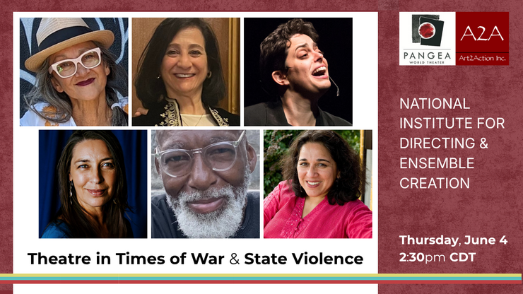 Theatre in Times of War event graphic.