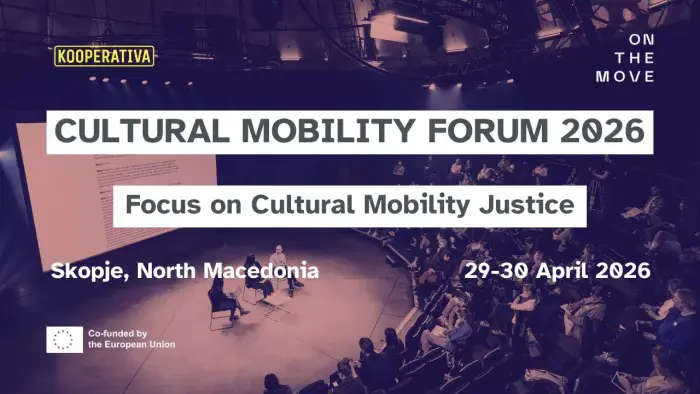 cultural mobility forum 2026 in Skopje event graphic