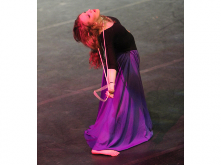 a dancer on stage