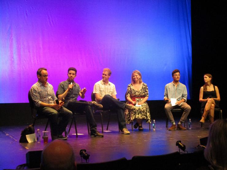 writers at a panel
