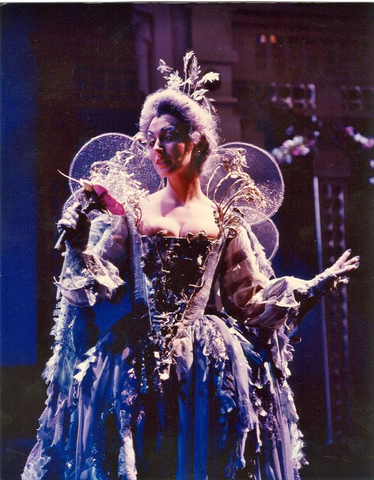 an actress in a fairy costume