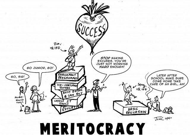 cartoon about meritocracy