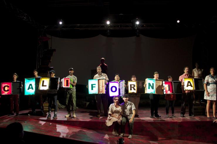 cast spelling california on stage
