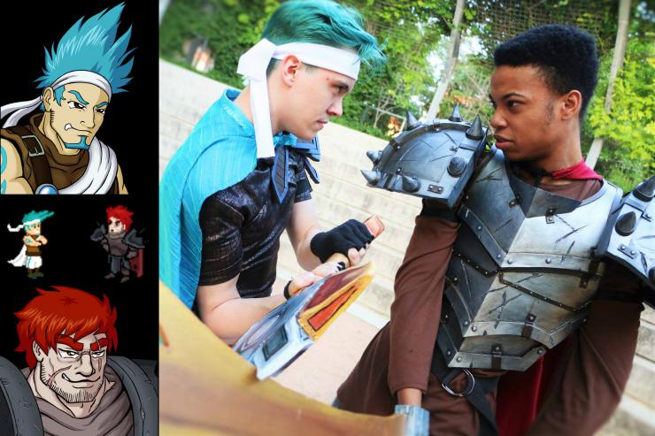 actors dressed as video game characters