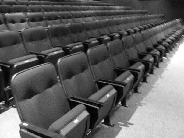 empty seats in a theater