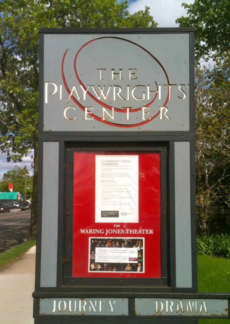 The playwrights center sign 