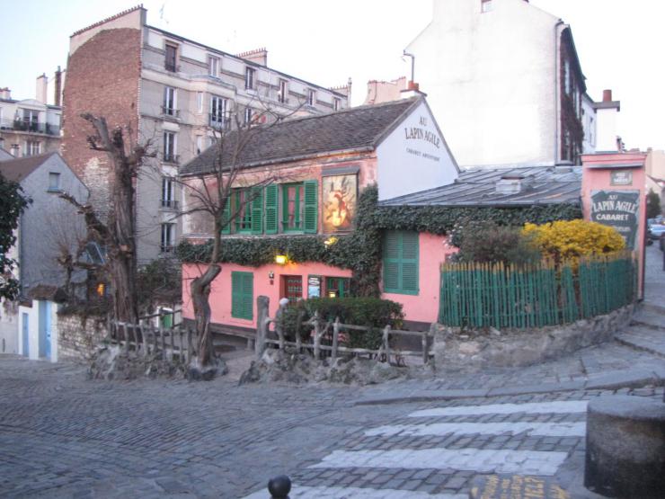 color photo of the Lapin Agile bar