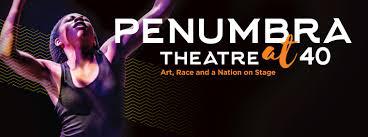 Banner ad for Penumbra Theatre, which features a Black performer dancing.