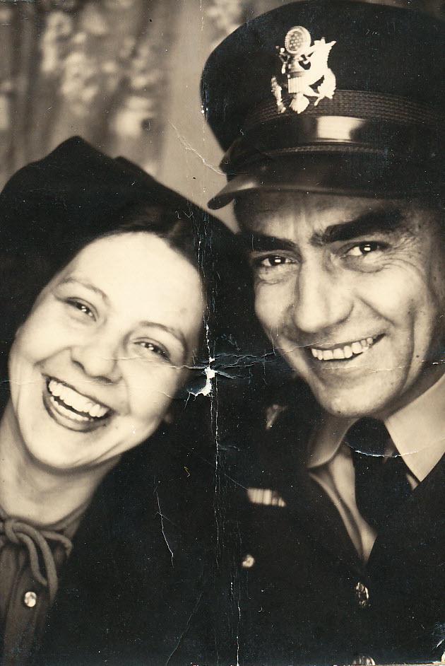 A man and woman smiling 