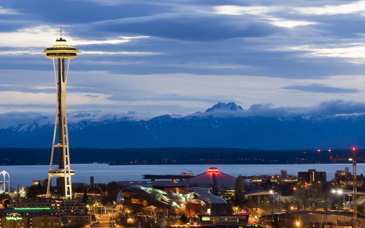 Seattle skyline featuring Space Needle