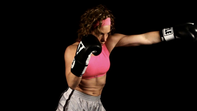 A female boxer 