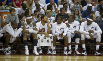 The 2012 USA men's basketball team.