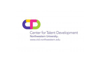 A logo for Northwestern University's Center for Talent Development. 