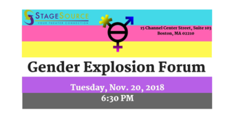 gender explosion initiative event rainbow stripes logo