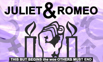 Poster for Juliet and Romeo.