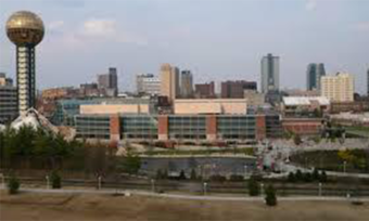 A landscape of Knoxville.