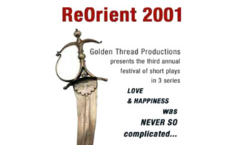 Poster for ReOrient 2001.