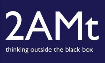 A logo that reads "2AMt: thinking outside the black box"