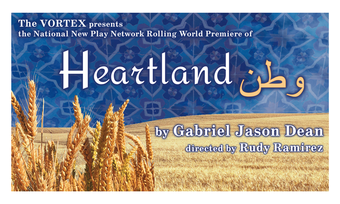 poster for heartland by Gabriel Jason Dean at the Vortex in Austin, Texas
