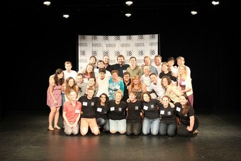 Playwright finalists and Samuel French staff.