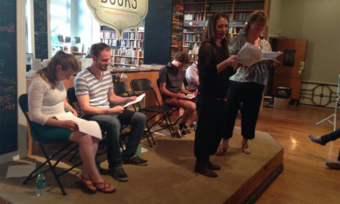 John Goodson's reading at Indy Actors' Playground.