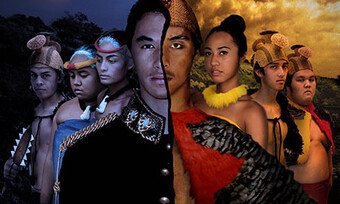 The promotional image for a production of Battle of Kuamoʻo