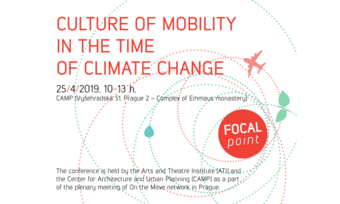 event flyer for the event entitled Culture of mobility in the time of climate change.