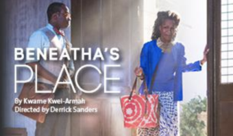 Event banner ad for the play Beneatha's Place.