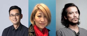 headshots of Chou Tung-yen, Wu-Kang Chen, & Kathy Hong 