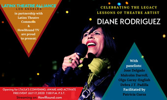 photo of diane rodriguez with event text