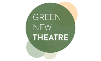 green bubble with white text GREEN NEW THEATRE.