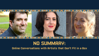event poster with artist headshots for this episode of no summary.