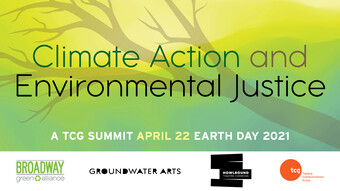 event poster for climate action and environmental justice.