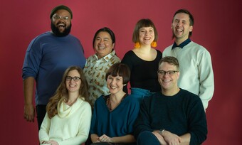 Red Eye Theater's seven artistic directors.
