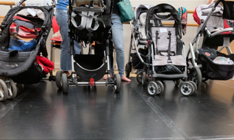 four strollers