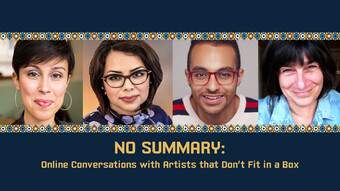 event poster with artist headshots for no summary digital guide.