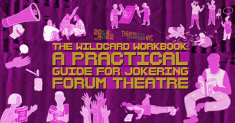 event poster for The Wildcard Workbook: A Practical Guide for Jokering Forum Theatre.
