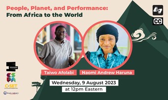 event poster for people planet performance conversation: Performance and Climate Finance/Sustainability, Capital and Planetary Justice.