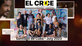 El Cruce event poster.
