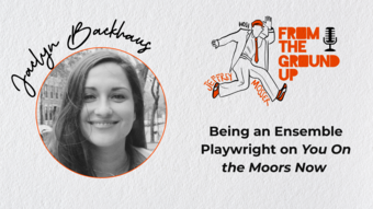 A promotional graphic for From the Ground Up Featuring Jaclyn Backhaus.
