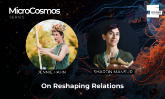 A promotional graphic for MicroCosmos.