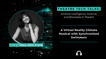 A promotional graphic for Theatre Tech Talks.