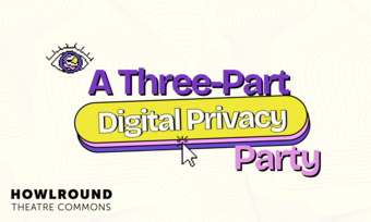 event poster for a three part digital privacy party.